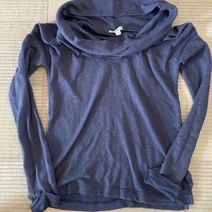 James Perse Long Sleeve Relax Funnel Neck Size 0
